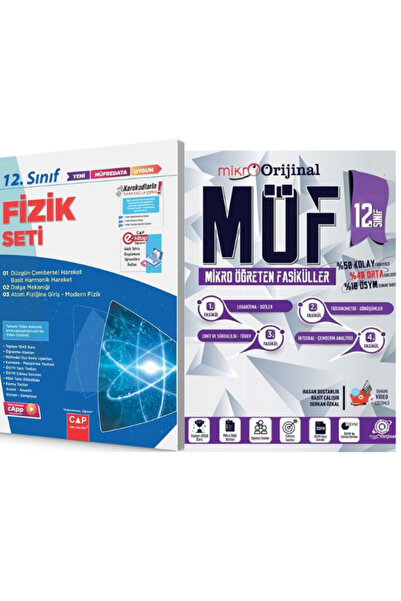 Çap Yayınları 12. SINIF ÇAP ANADOLU LİSESİ FİZİK MÖF MATEMATİK İKİLİ FASİKÜL SET