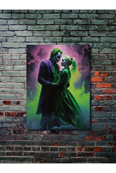 ZNC Joker ve Harley Quinn, Dizi, Film ve Karakter Özel Tasarım Poster Serisi, Eşsiz Tasarım