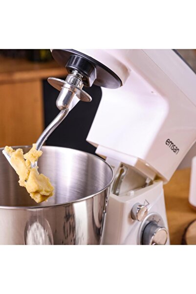 Emsan Bella 5 Litre Paslanmaz Çelik Hazne 6 Kademe Hız Kontrolü 1300W Premium Stand Mikser Mutfak Şefi