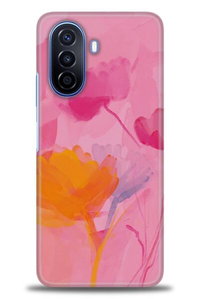 MRCİLETİSİM Tecno Spark 8C Case Hd Printed Case - Orange Pink