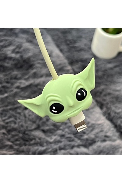 EDELFU Yoda Star Wars Themed Cute Figured and Durable Silicone Cable Protector