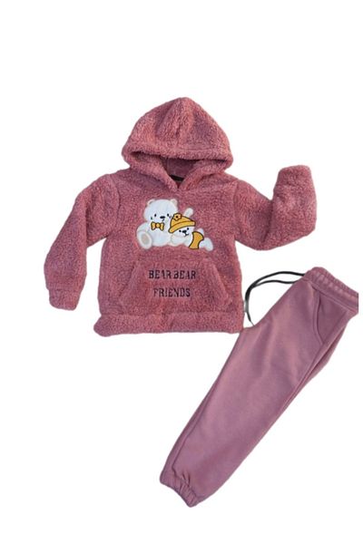 diamondstar Welsoft Luxury Embroidered Girl's Winter 2-Piece Set