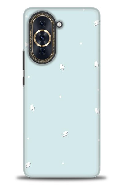 Huawei Nova 10 Pro Kılıf HD Baskılı Kılıf - Beyaz Şimşekler