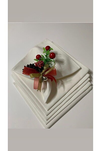 renklidüşler 8'li Yılbaşı Sofrası Peçete Halkası/ Kozalak Peçete Halkası/ Kokina Çiçeği Peçetelik