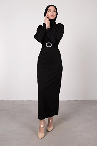 SS Fashion Kalem Kuşak Abiye Elbise