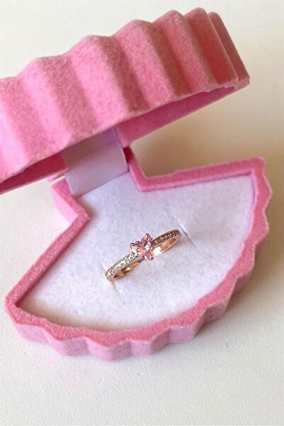 Ceren Mini Pembe Kalpli Yüzük