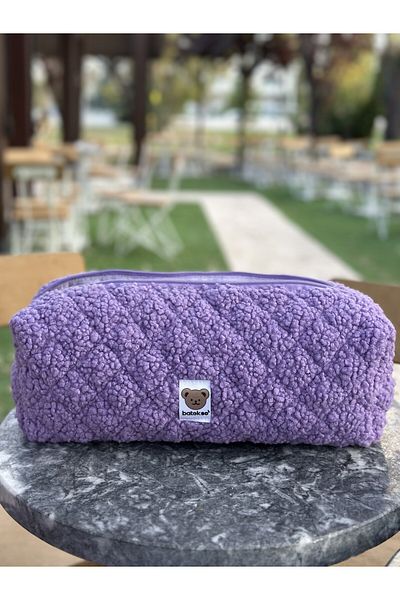 Batekso Travel Case for Hair Shapers in Lilac Teddy - Size XL