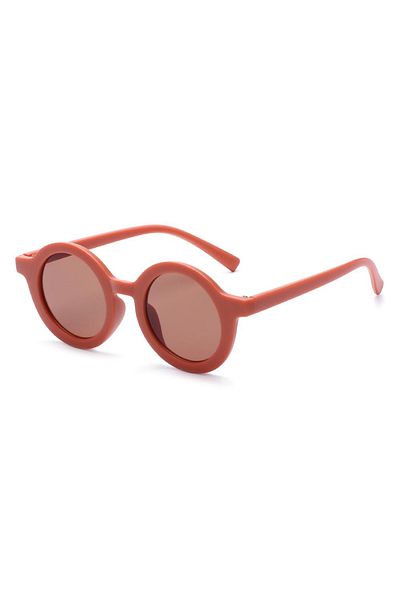 AC BOX 3-8 Years Cool Children's Sunglasses 400 UV Protection Matte Orange