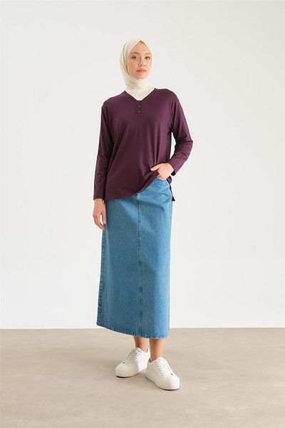 Armine Χτενισμένο βαμβακερό 24yd9043 Plum