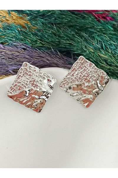 mos&more Gold Color Plate Women's Earrings