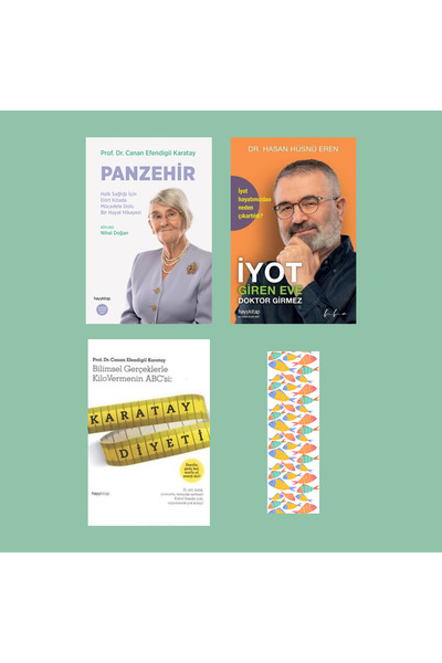 hayykitap 3 Kitap/ Panzehir - İyot Giren Eve Doktor Girmez - Karatay Diyeti