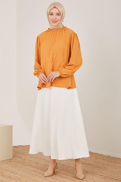 Armine Μπλούζα με ρυθμιζόμενη μέση 23y3331 Caramel
