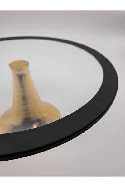 Fiyakalı Ürünler Atölyesi 2-Piece Black Round and Rectangular Cake Set - Cake and Cookie Presentation Stand, Dowry, Gift