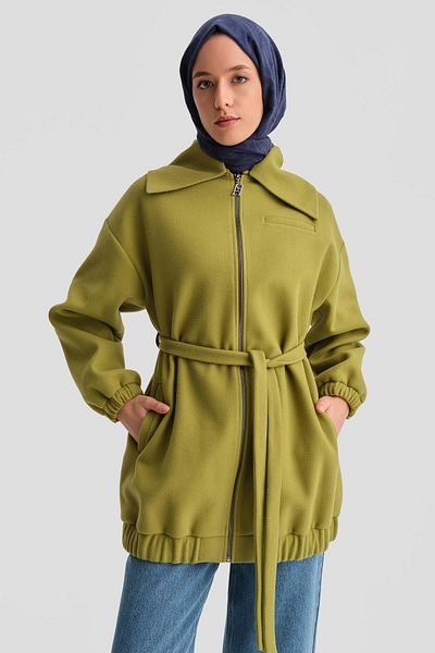 Armine Jachetă Bomber Verde - Model 24k5709