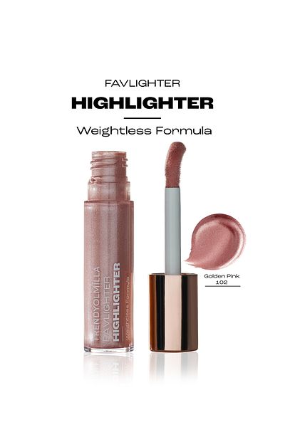 Trendyolmilla Beauty Mit Kokosnussöl feuchtigkeitsspendender, leuchtender, flüssiger Aufheller Golden Pink-102 TKZAW25YD00000