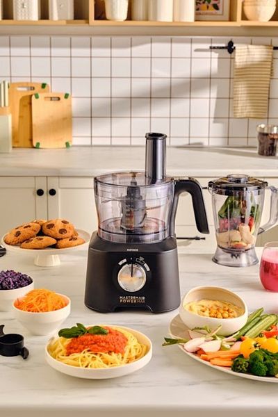 Karaca Mastermaid Power Max 11 In 1 Food Processor Matte Black Silver 2500 W