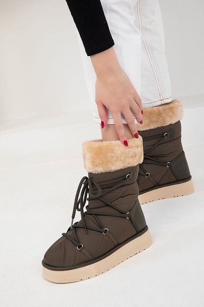 SOHO 20012 Modell Khaki Damenstiefel und Stiefeletten