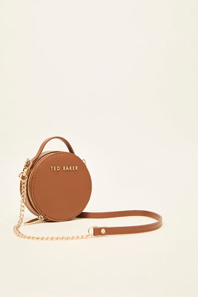 Ted Baker Hellbraune, runde Umhängetasche 8267
