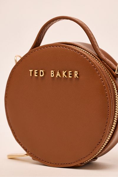 Ted Baker Hellbraune, runde Umhängetasche 8267