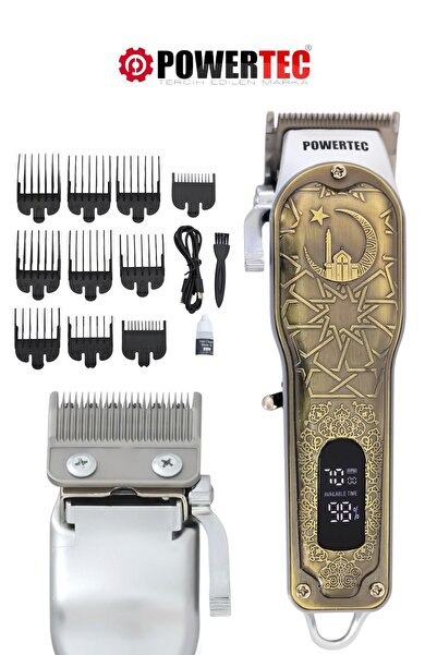 POWERTEC TR-6600 Profesyonel Usb Type-C Şarjlı Saç Sakal Tıraş Makinesi