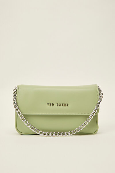 Ted Baker Світло-зелена гладка палітурка молюска ланцюговий ремінь детальна с...