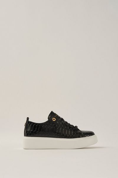 Ted Baker Dámské neformální boty Black Crocodile Tbfw24Fcs002