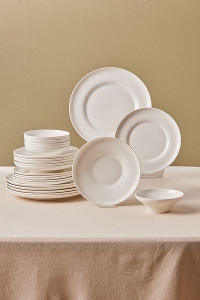 Karaca Stream Bone Selene 24-Piece Dinnerware Set for 6 People