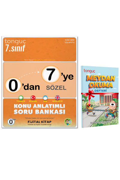 Tonguç Yayınları 0'dan 7'ye Sözel Konu Anlatımlı Soru Bankası Ve Meydan Okuma...
