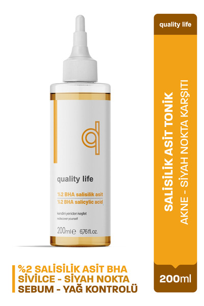 Quality Life Salisilik Asit Tonik - Gözenek Sıkılaştırıcı Sivilce ve Akne Kar...