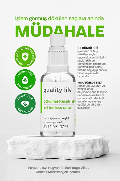 Quality Life Ql Anti-Hair Loss Serum (Special Serum for Hair Loss Due to Processing) Anti-Hair Loss Oil