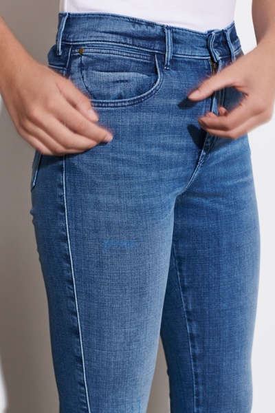 WRANGLER Pantaloni elastici din denim cu talie înaltă, cu picioare drepte, Wild West