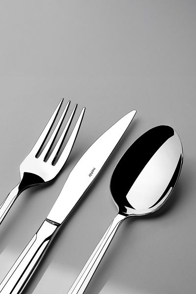 Nehir Milano Simple 12 Person 72 Piece Cutlery Set