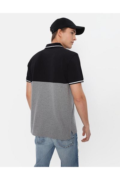 AMERICAN EAGLE Ae Colorblock Pique Polo Shirt