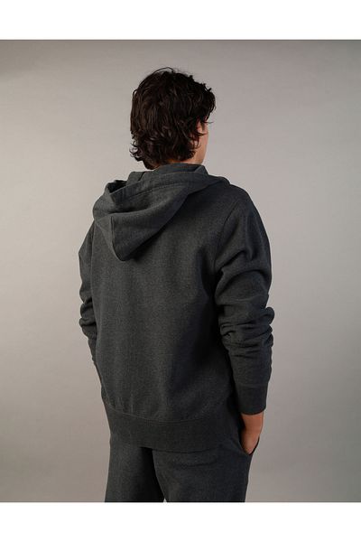 AMERICAN EAGLE Ae Graphic Heather Zip-Up Hoodie U 01961906