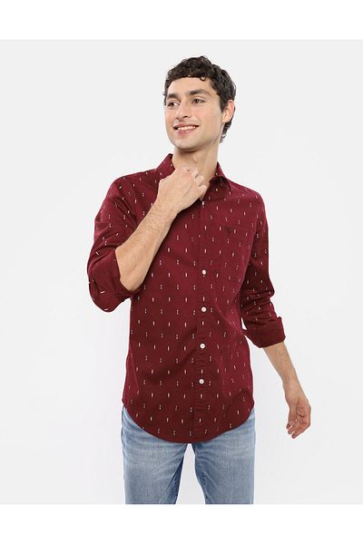 AMERICAN EAGLE Ae Slim Fit Everyday Button-Up Shirt