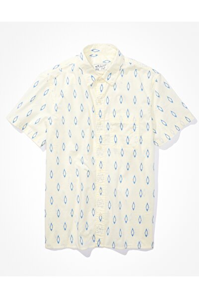AMERICAN EAGLE Ae Printed Button-Up Resort Shirt U 21546030