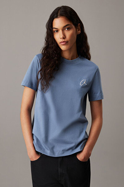 Calvin Klein Regular Tee with Ck Border