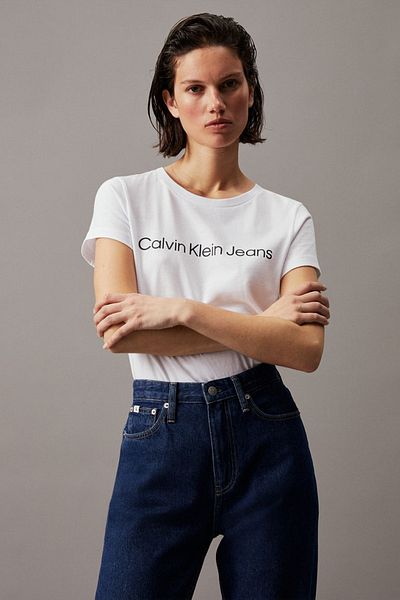 Calvin Klein Γυναικείο T-shirt Crew Neck White J20j220253yaf