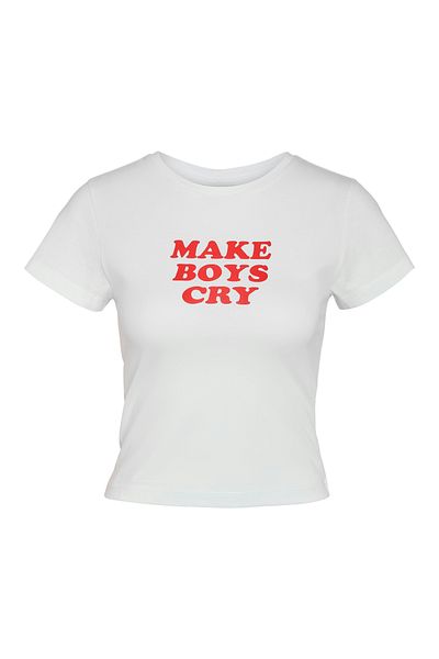 Noisy May Scarce Fabric T-Shirt - Fem Cic95/Ea5