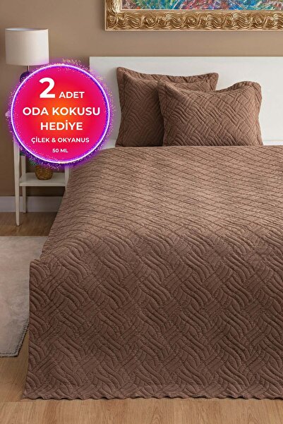 West Home Çift Kişilik Yatak Örtüsü İKİ YASTIK KILIFLI 240X260