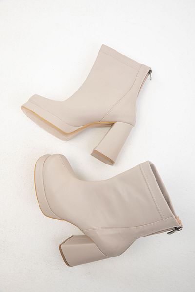 SOHO Beige Damenstiefel - 20031 Modell Bootie