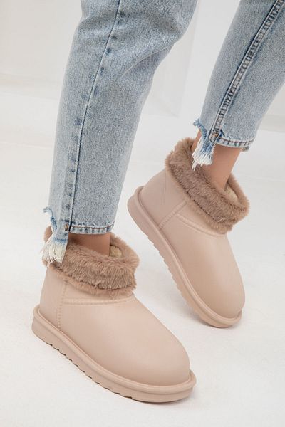 SOHO Béžové dámské kozačky - model Bootie 2003