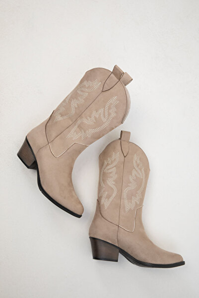 SOHO Γυναικείες μπότες Mink Suede 18628