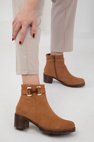 SOHO Damenstiefel aus hellbraunem Wildleder – Modell 19634 Bootie