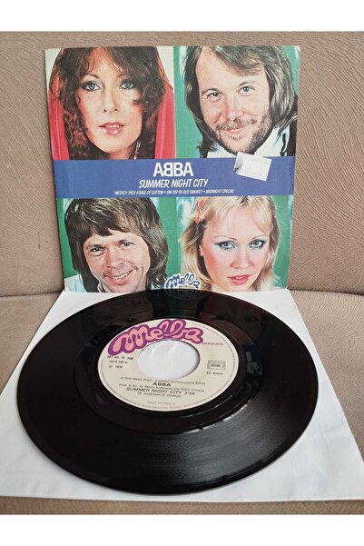 Plakperest ABBA – Summer Night City - 1978  Fransa Basım 45 lik Plak