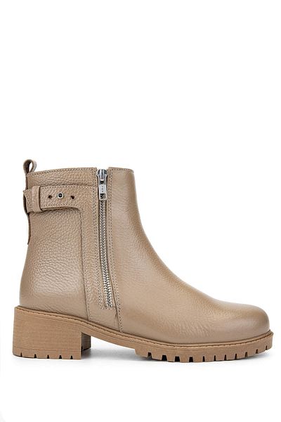 Tamer Tanca Women's Genuine Leather Mink Floater Casual Boots