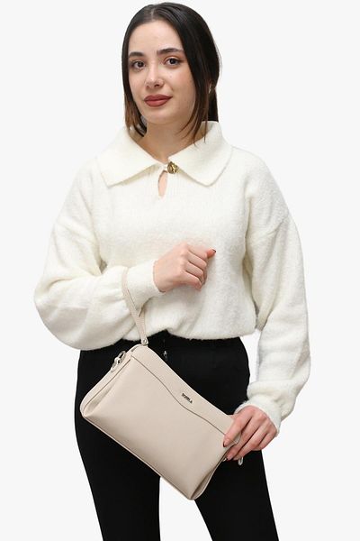 SOSELA 67-6012 Beige Daine Women's Portfolio Bag