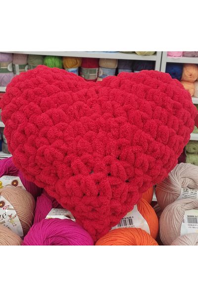 Kevser nur tuhafiye Puffy Heart Pillow