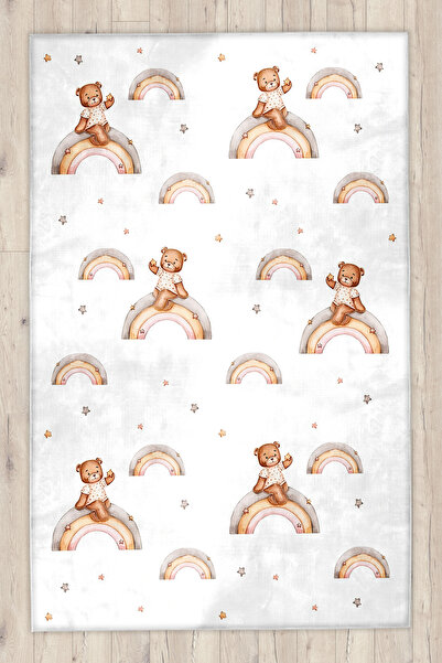 Bebişim Halı Ayıcıklı Bambu Bebek Çocuk Halısı