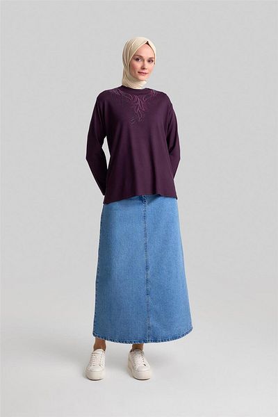 Armine Bumbac pieptănat 24yd9009 Prune